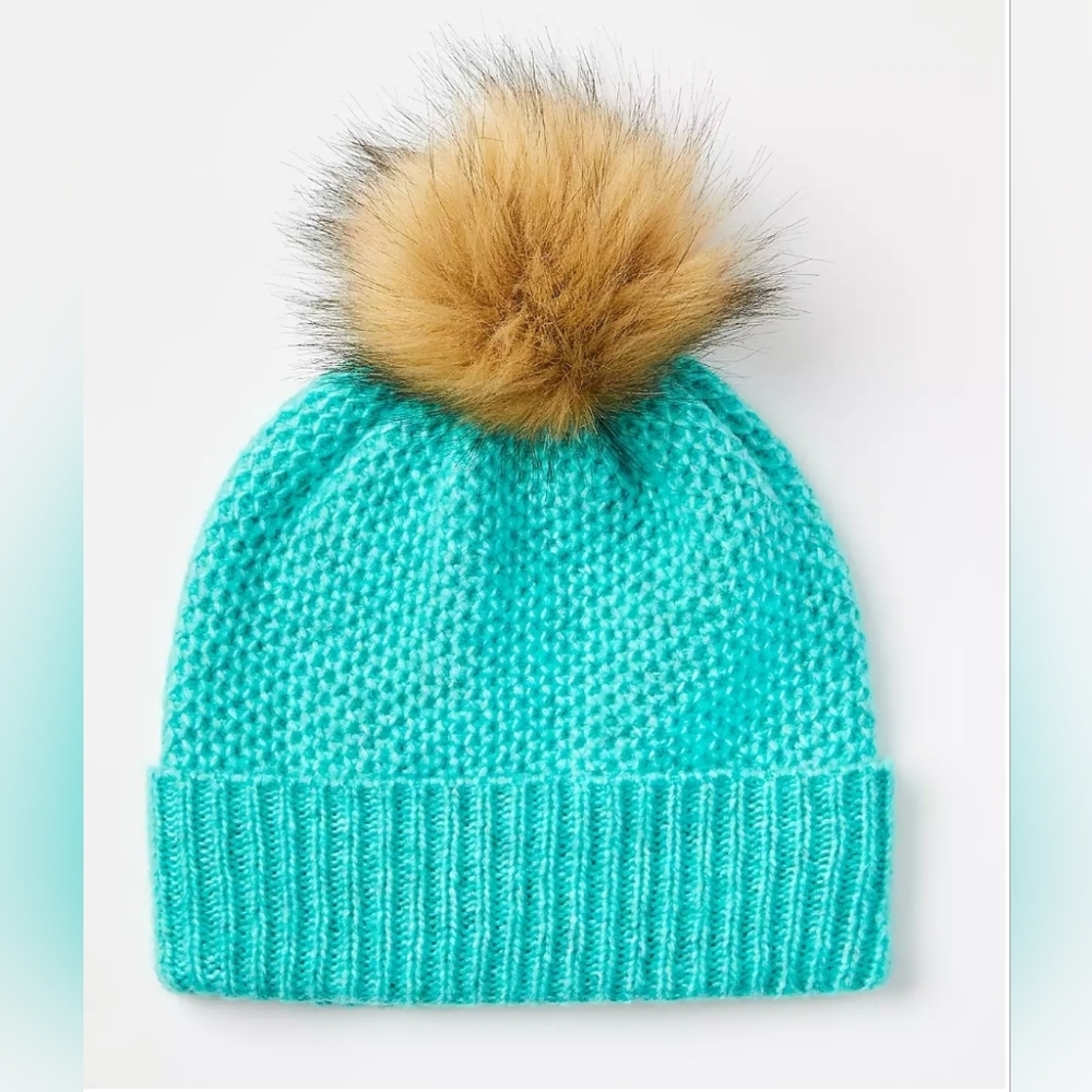 Loft Stitchy Pom Pom Beanie